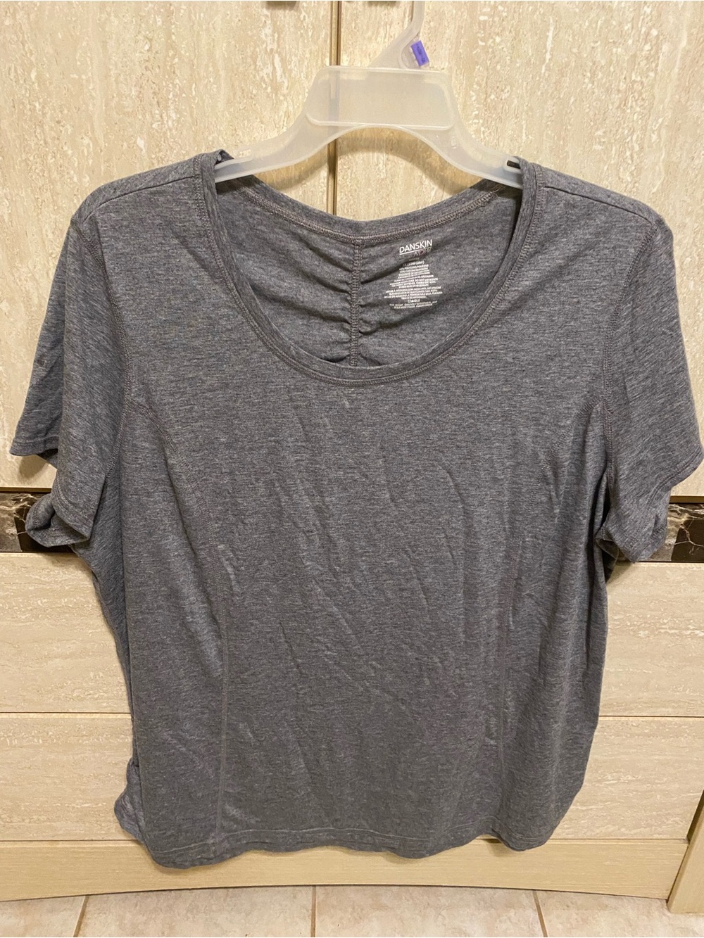 Danskin Women’s Short Sleeve Tee - Heather Gray